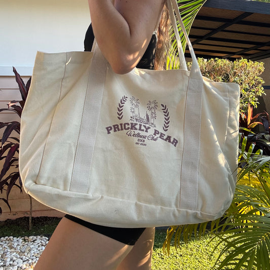 Blush Varsity Large Tote Bag