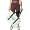 Green Varsity Large Tote Bag
