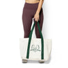 Green Varsity Large Tote Bag