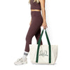 Green Varsity Large Tote Bag