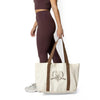 Mocha Varsity Large Tote Bag