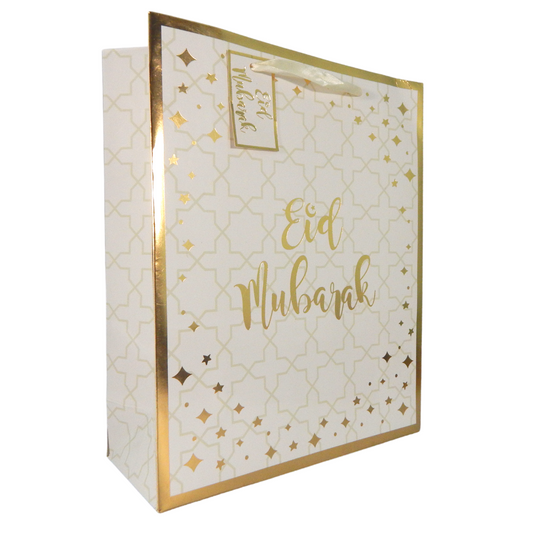 Cream & Gold Eid Mubarak Gift Bag