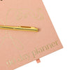 Rose Linen 90 Day Planner + Pen B5 Size
