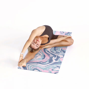 SWIRL Non-Slip Suede Top 1mm Travel Yoga Mat