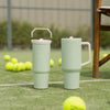 30 Oz Top Handle Hydrator 2.0 Water Bottle - Sage Green Logo