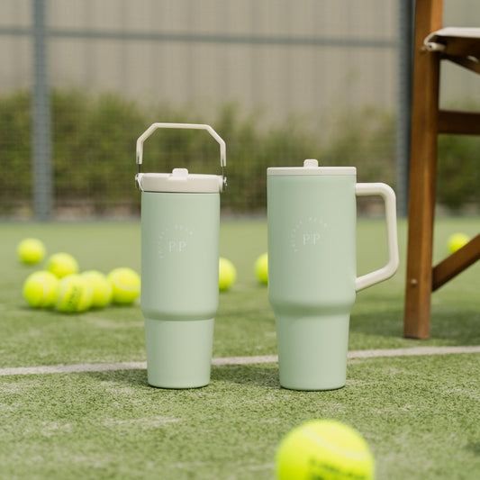 30 Oz Top Handle Hydrator 2.0 Water Bottle - Sage Green Logo