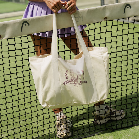 Blush Varsity Large Tote Bag