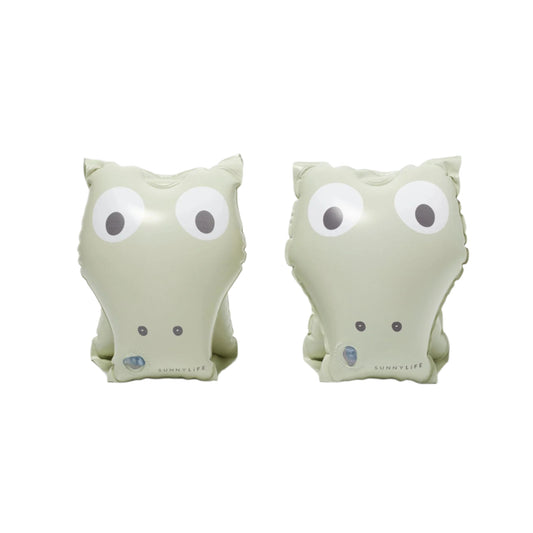 Kids Inflatable Arm Bands Cookie the Croc Light Khaki