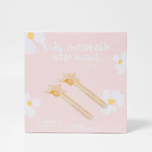 Kids Inflatable Star Wand Princess Swan Gold Set of 2