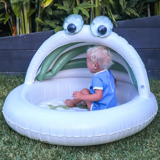 Kids Inflatable Pool Cookie the Croc Khaki