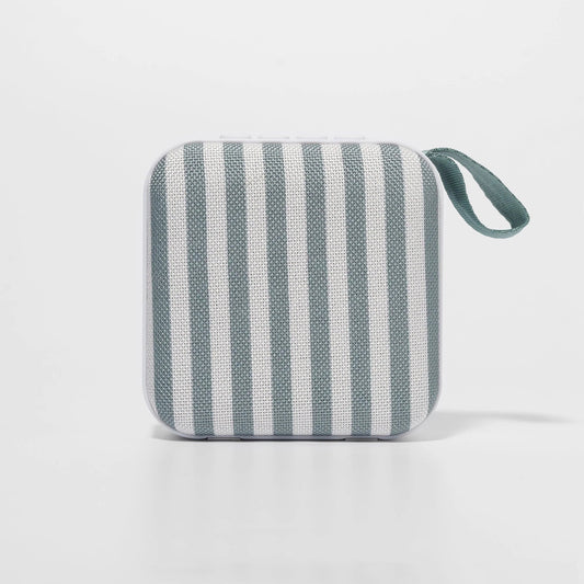 Portable Travel Speaker The Vacay Olive Stripe