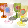 Poolside Wine Glass Rio Sun Multi Set of 4