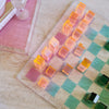 Ombre Lucite Chess & Checkers Sherbert