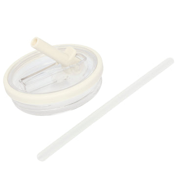 30 Oz Hydrator 2.0 Lid & Straw - Cream - Flip Straw