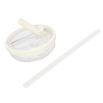 20 Oz Hydrator 2.0 Lid & Straw - Cream - Flip Straw