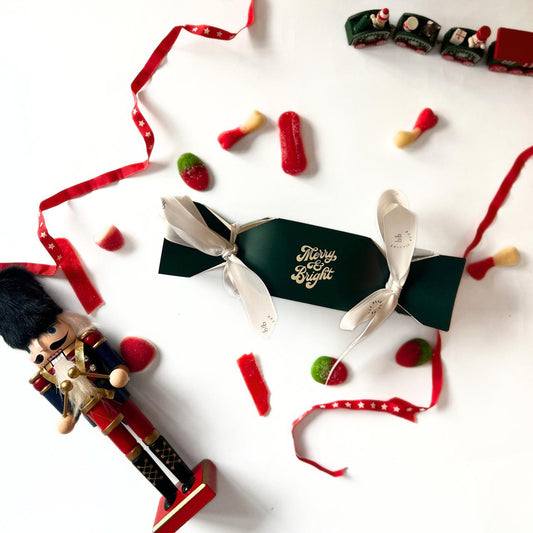 Personalised Festive Halal Candy Filled Cracker - Merry & Bright - 200g