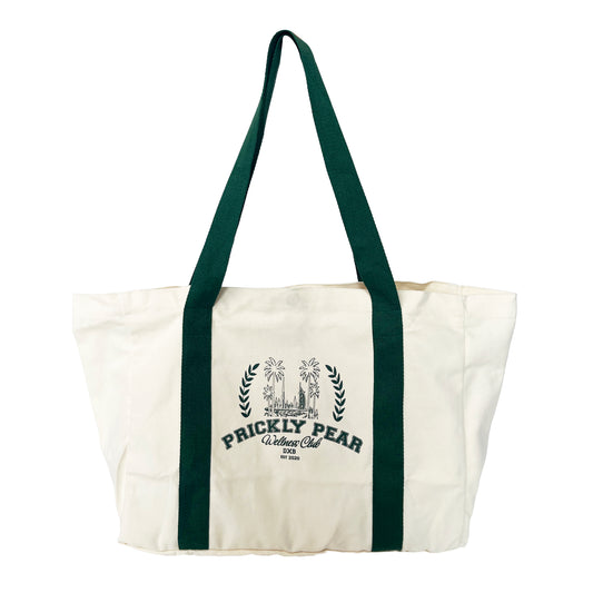 Green Varsity Large Tote Bag