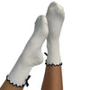 3 Pack of Scallop Edge Bow Crew Socks