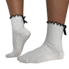 3 Pack of Scallop Edge Bow Crew Socks