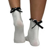 3 Pack of Scallop Edge Bow Crew Socks