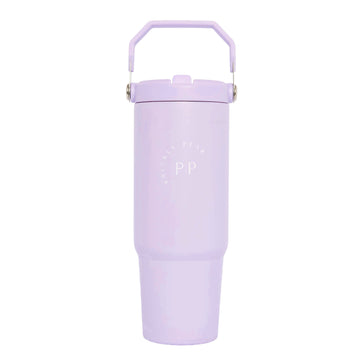 30 Oz Top Handle Hydrator 2.0 Water Bottle -  Lilac Logo