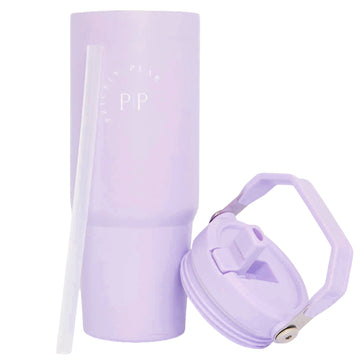 30 Oz Top Handle Hydrator 2.0 Water Bottle -  Lilac Logo