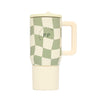 20 Oz Mini Hydrator Water Bottle - Sage Gingham