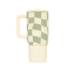 20 Oz Mini Hydrator Water Bottle - Sage Gingham