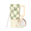 20 Oz Mini Hydrator Water Bottle - Sage Gingham