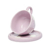 Ditsy Teacup & Saucer, Floral Lilac