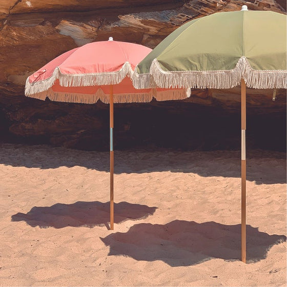 Luxe Beach Umbrella [Powder Pink]