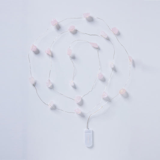 Rose Quartz Crystal String Lights