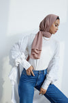 Modest Beyond Sustainable Recycled Chiffon Hijab - Mink