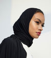 Modest Beyond Organic Bamboo Jersey Hijab - Black