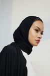 Modest Beyond Organic Bamboo Jersey Hijab - Black