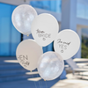 5 Hen Party Balloon Bundle, Confetti Mix