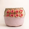 hand-woven seagrass basket