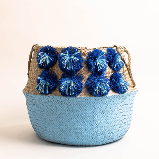 hand-woven seagrass basket