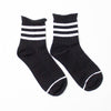 soft stripe roll top sock