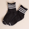 soft stripe roll top sock