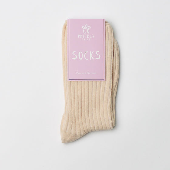 ribbed crew boot sock