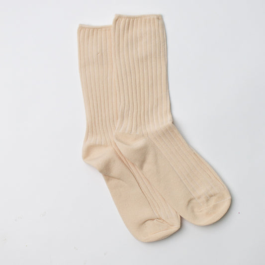 ribbed crew boot sock