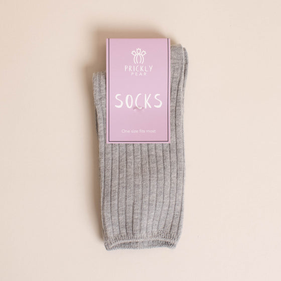 ribbed crew boot sock