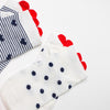 5 pack all hearts ankle sock