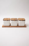 3pc Ceramic Jar Set