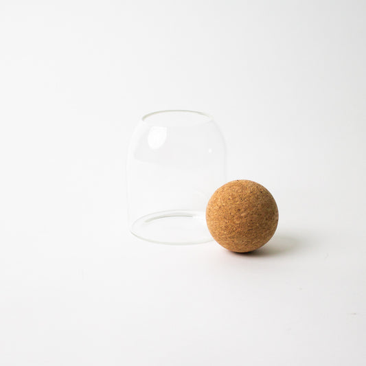 Glass and Cork Storage Jar 550ml