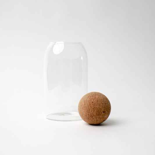 Glass and Cork Storage Jar 750ml