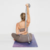 'Purple Vision' PU Yoga Mat with ‘Flex 2-in-1’ Strap