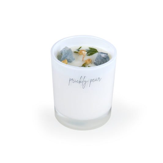 The 'Mindfulness' Celestite Crystal Candle