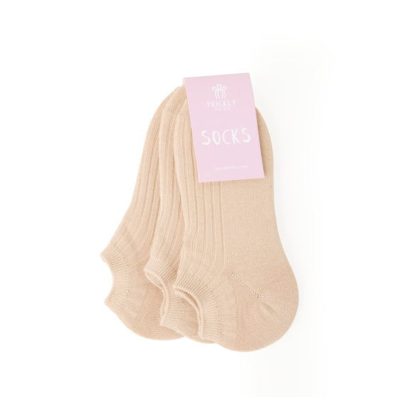 3 Pack Ribbed Ankle Socks
